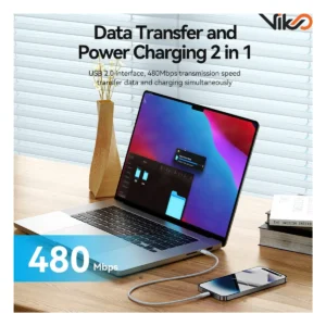 کابل شارژ C Male to Lightning ونشن مدل TASWF طول 1 متر