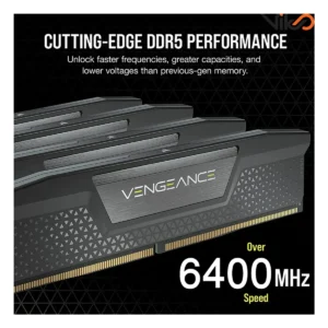رم کامپیوتر DDR5 دو کاناله 6400 مگاهرتز CL36 کورسیر مدل VENGEANCE ظرفیت 32 گیگابایت