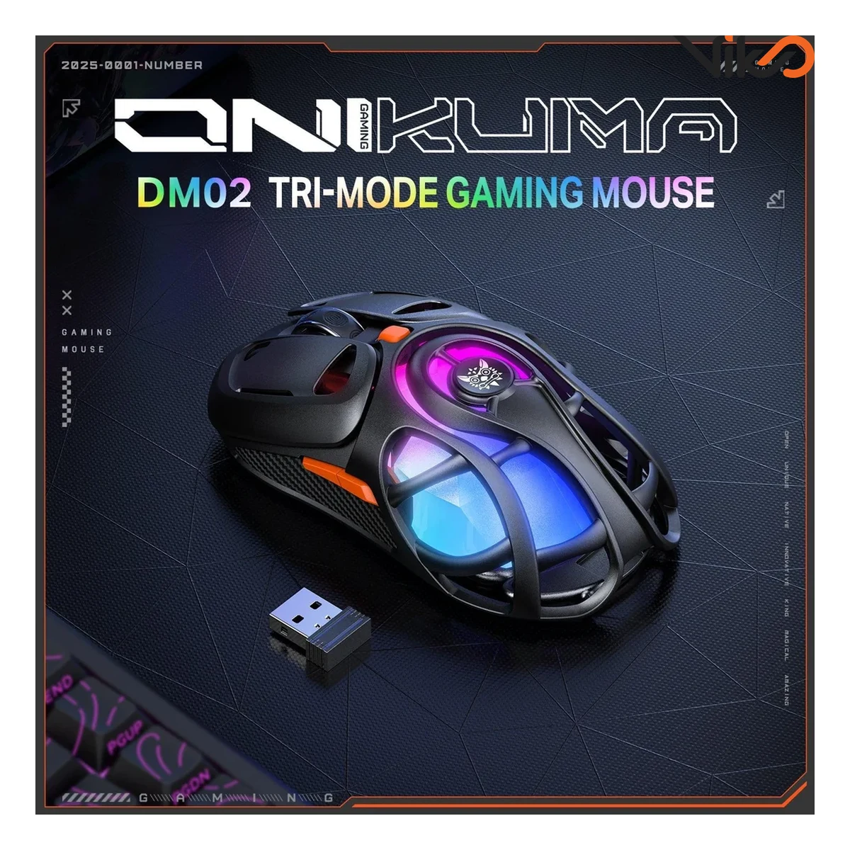 ماوس بی سیم گیمینگ اونیکوما مدل DM02 (4)