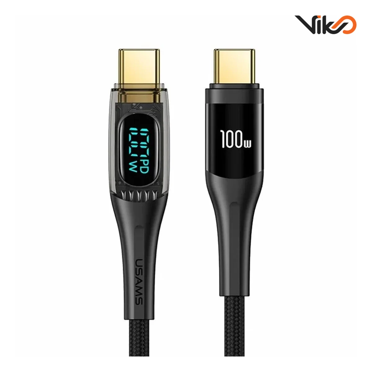 کابل تبدیل دو سر Type-C یوسمز مدل US-SJ590 طول 1.2 متر