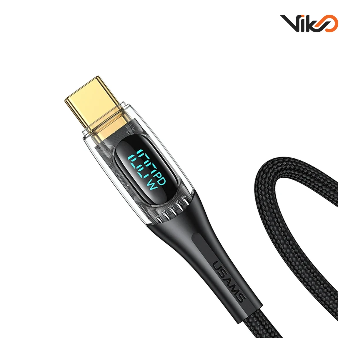 کابل تبدیل دو سر Type-C یوسمز مدل US-SJ590 طول 1.2 متر