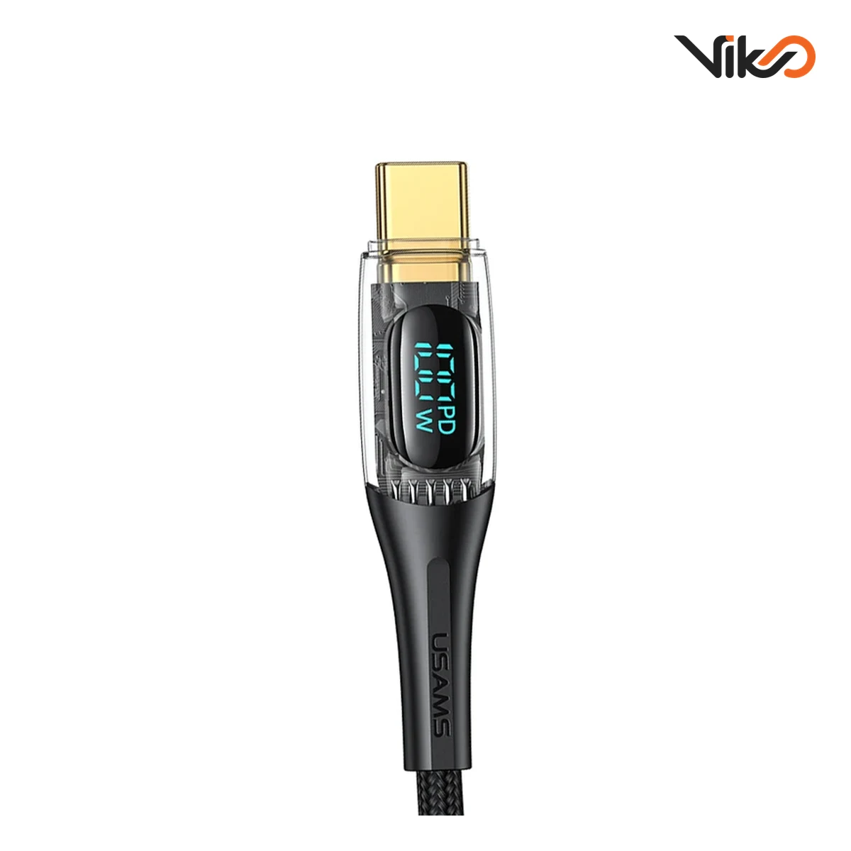 کابل تبدیل دو سر Type-C یوسمز مدل US-SJ590 طول 1.2 متر