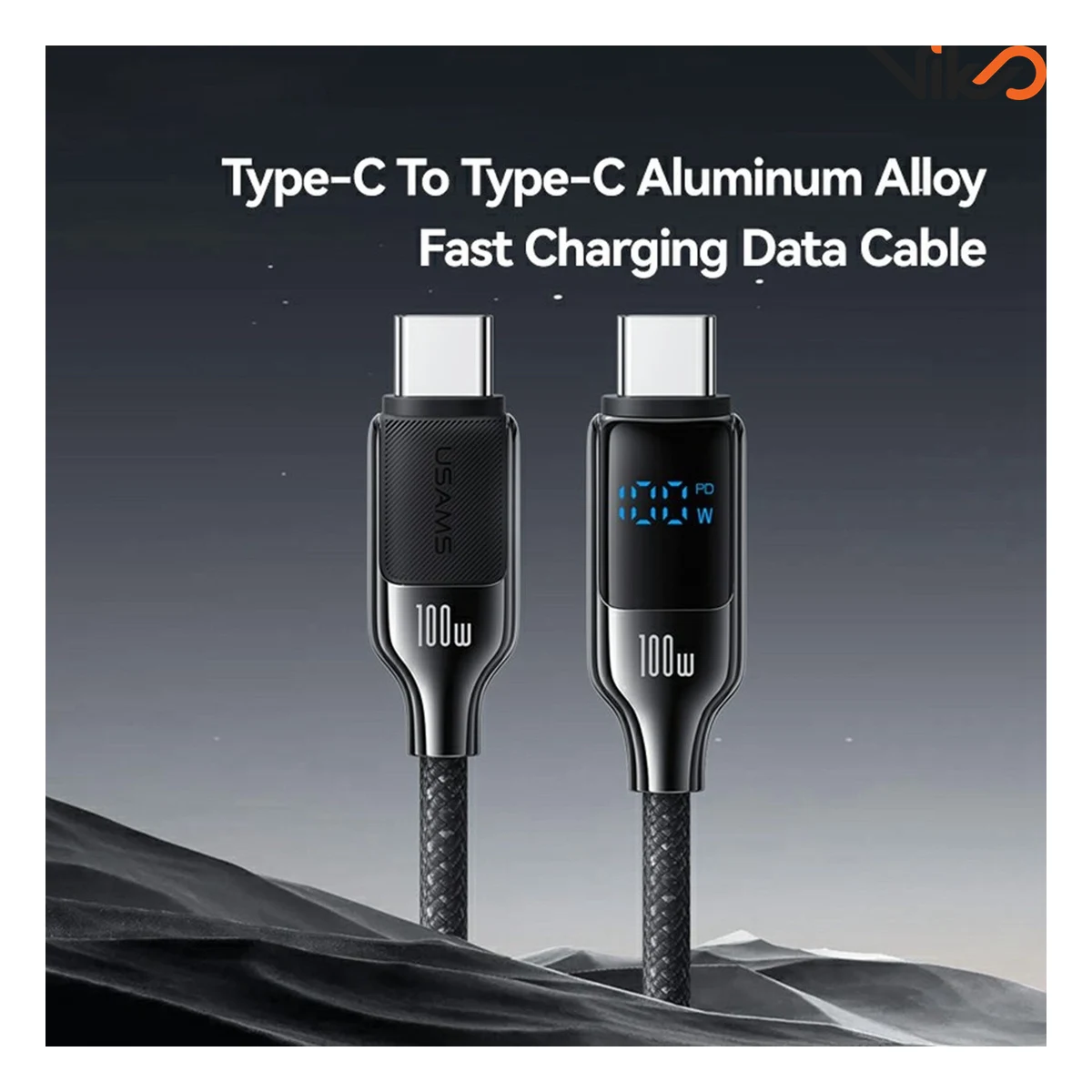 کابل تبدیل دو سر Type-C یوسمز مدل US-SJ742 طول 1.2 متر