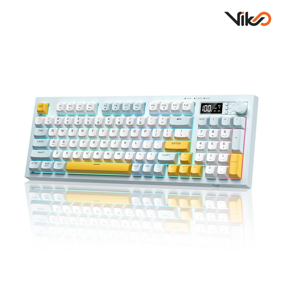 کیبورد بی سیم گیمینگ اونیکوما مدل G80 (2)