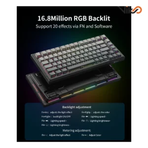 کیبورد بی سیم گیمینگ اونیکوما مدل G83 (2)