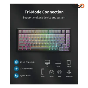 کیبورد بی سیم گیمینگ اونیکوما مدل G83 (5)