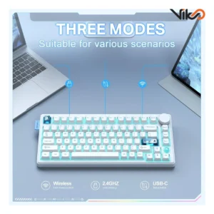 کیبورد بی سیم گیمینگ اونیکوما مدل MT706 (3)