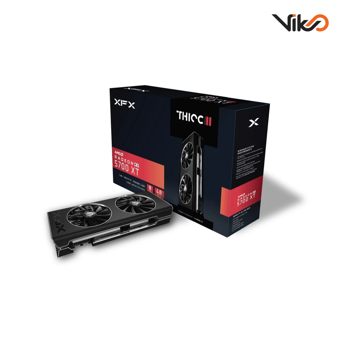 کارت گرافیک ایکس اف ایکس مدل AMD Radeon RX 5700 XT 8GB GDDR6 THICC II - کارکرده