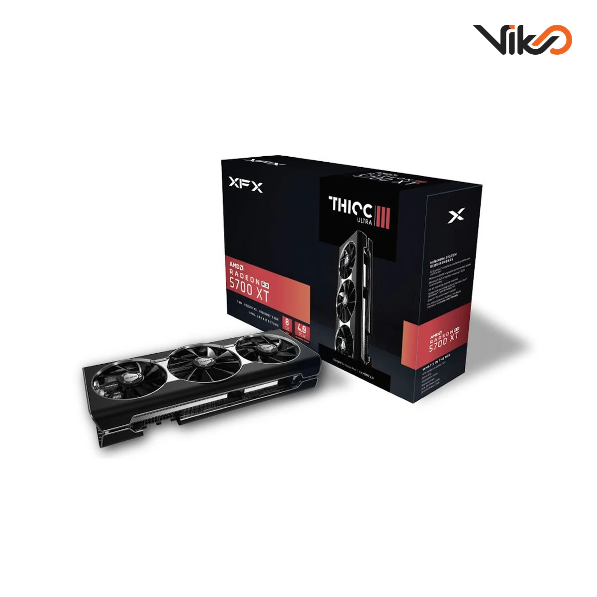 کارت گرافیک ایکس اف ایکس مدل AMD Radeon RX 5700 XT 8GB GDDR6 THICC III Ultra - کارکرده